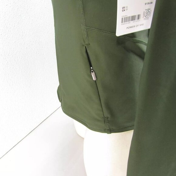 NEW ATHLETA Womens Interval Workout Jacket Hooded Aspen Green Size XS - Picture 10 of 12